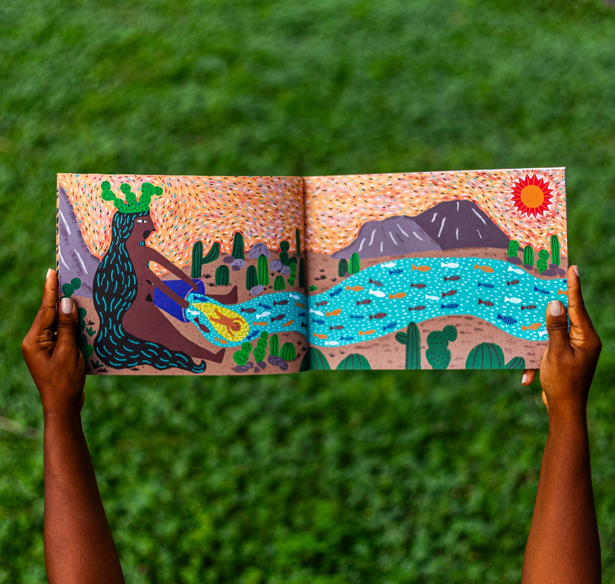 Livros para as infâncias da Solisluna - ilustração de Luci Sacoleira para o livro Antonino Peregrino escrito por Osvaldo Costa Martins