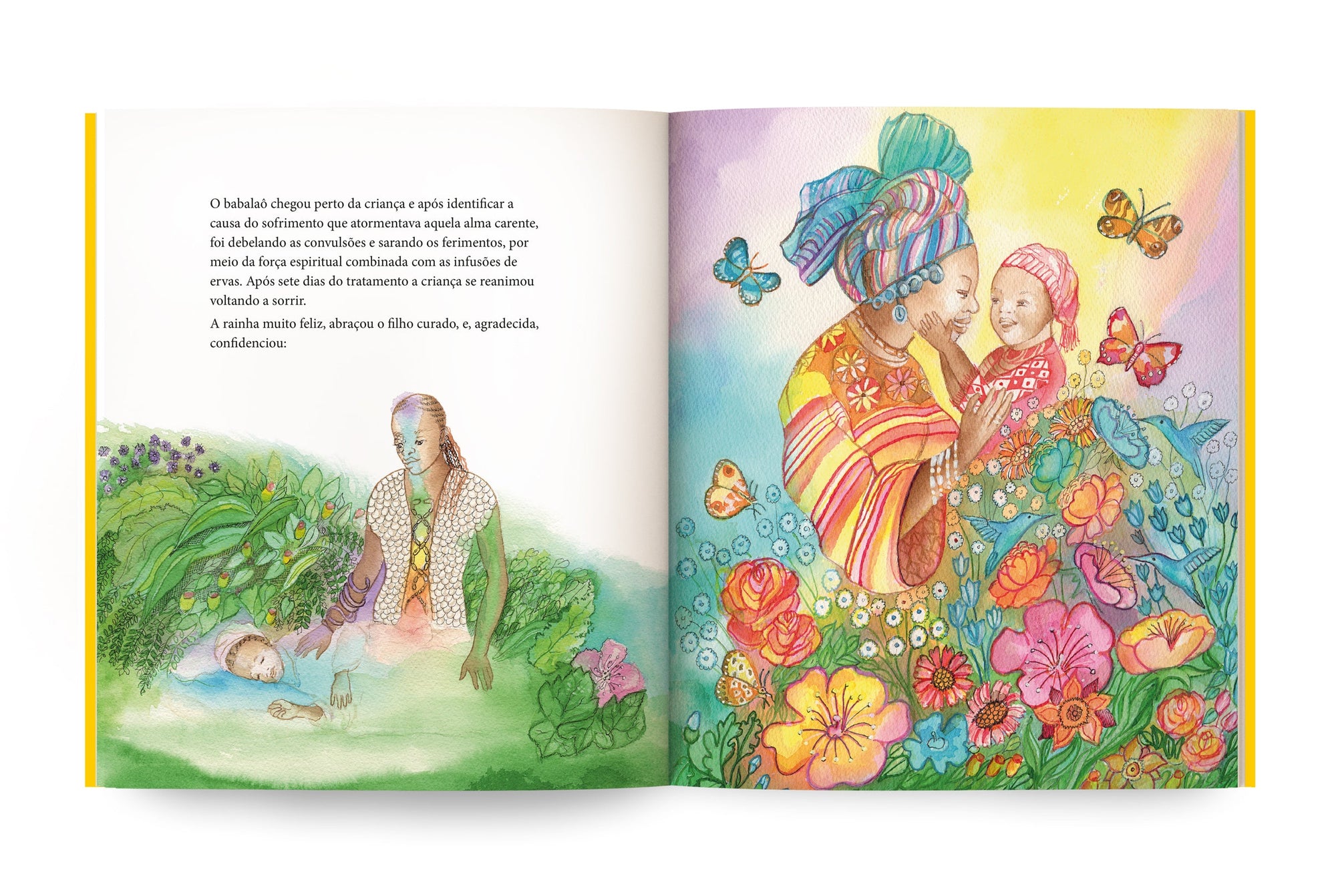 Livro Oxumaré escrito e ilustrado por Edsoleda